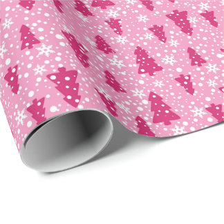 Papier Cadeau Super Pink Noël
