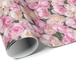 Papier Cadeau Superbe enveloppement cadeau Rose rougissant