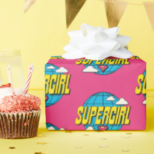 Papier Cadeau Supergirl Graphique Pop Global
