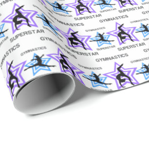 Papier Cadeau Superstar de la gymnastique