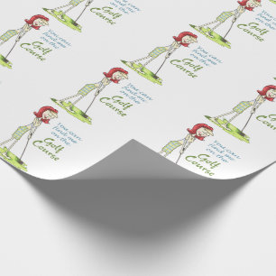 Papier Cadeau Sur le terrain de golf