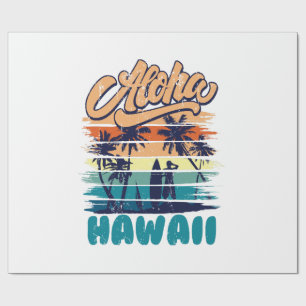 Papier Cadeau Surf - Aloha Hawaii