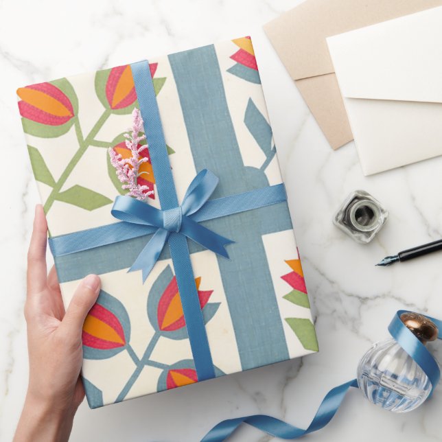 Papier Cadeau Surface composée de tulipe (Cadeaux)