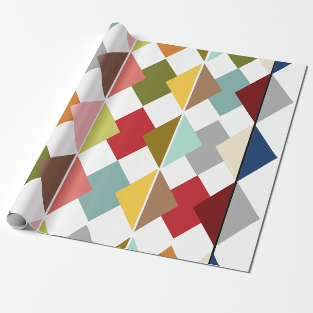 Papier Cadeau Surface composée en diamant (Déroulé)