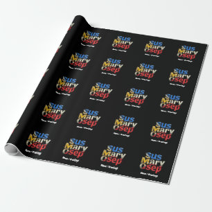 Papier Cadeau Sus Mary Osep Fierté philippine personnalisable