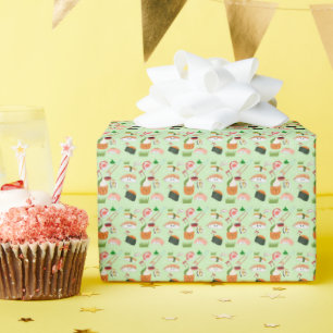 Papier Cadeau Sushi Kawaii Joyeux 