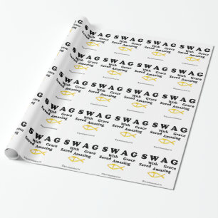 Papier Cadeau SWAG sauvegardé avec grâce Extraordinaire
