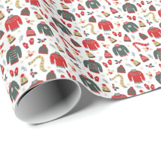 Papier Cadeau Sweaters Casquettes & Mittens Papier d'enveloppeme