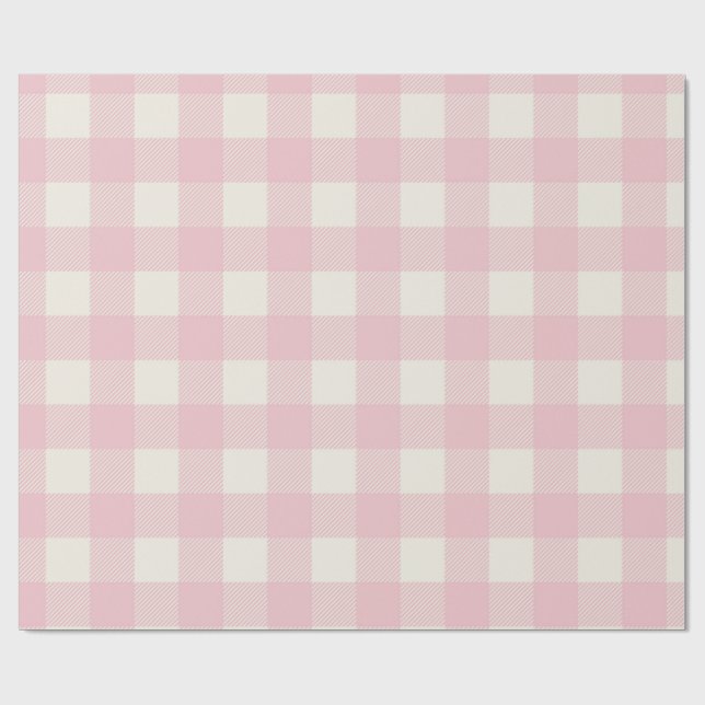 Papier Cadeau Sweet Pink Textured Pattern Wrapping Paper (Plat)