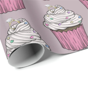 Papier Cadeau Sweet Proposition Cupcake