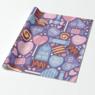Papier Cadeau Sweet Valentine Traitements Motif