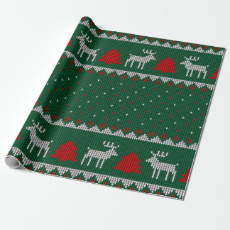PAPIER CADEAU SWÉTER DE NOËL EN VERT
