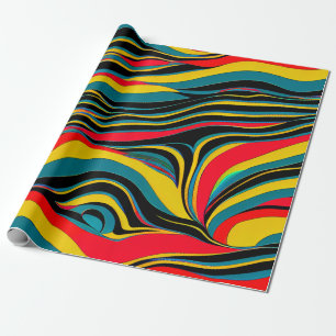 Papier cadeau Swirl psychédélique