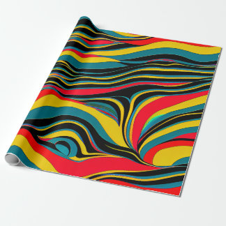Papier cadeau Swirl psychédélique