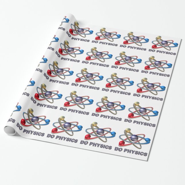 Papier Cadeau Symbole Atom (Déroulé)
