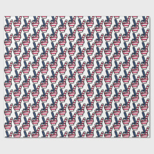 Papier Cadeau SYMBOLE cool DE LA Victoire DES ÉTATS-UNIS