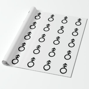 Papier Cadeau Symbole de genre androgyne