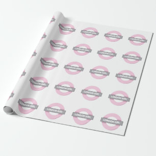 Papier Cadeau SYMBOLE DE MÉTRO DE LA FEMME DE Londres