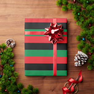 Papier Cadeau Symbole drapeau panafricain et unia / Kwanzaa
