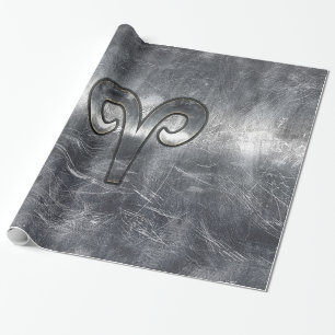 Papier Cadeau SYMBOLE Zodiaque Aries Style industriel