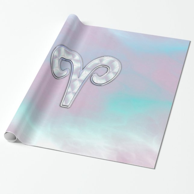 Papier Cadeau Symbole zodiaque des baies de style perle (Déroulé)