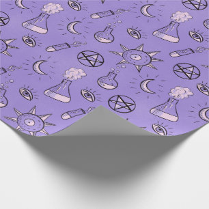 Papier Cadeau Symboles occultes de cuisine Motif - Magie mystiqu