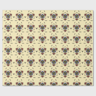 Papier Cadeau Symétrie de crème Zen
