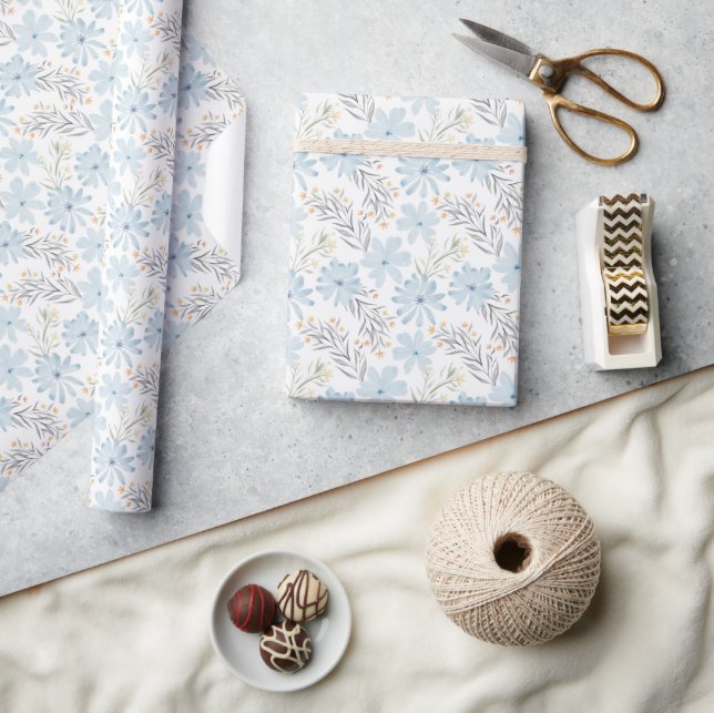 Papier Cadeau Symphony of Heavenly Blue (Artisanat)
