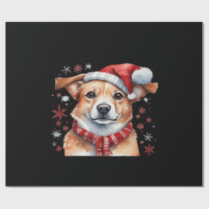 Papier Cadeau T-shirt classique Dog chrismes