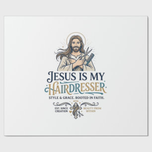 Papier Cadeau T-Shirt Inspiration pour Coiffeur Salon de Beauté
