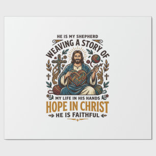 Papier Cadeau T-Shirt Jésus Tricot Croyance Inspirante