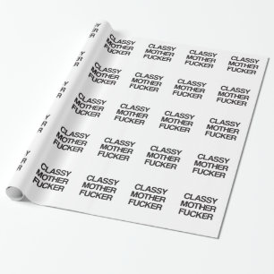 Papier Cadeau T-shirts offensif grossier drôle de Fu de mère