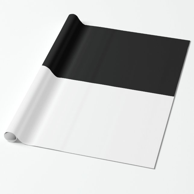 Papier Cadeau Tableau de bord - Papier noir / blanc (Déroulé)