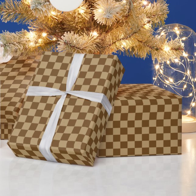 Papier Cadeau Tableau de contrôle Brown classique par Shirley Ta (Vacances)