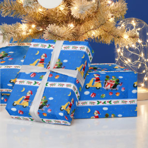 Papier Cadeau Tableau de livraison de Noël Labrador