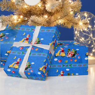 Papier Cadeau Tableau de livraison de Noël Labrador