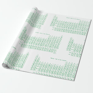 Papier Cadeau "Tableau périodique"
