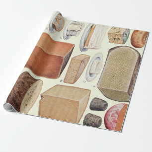Papier Cadeau Tableau vintage du fromage