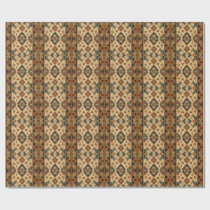 Papier Cadeau Tablier de cuisine à motif tribal Boho Aztec Rus