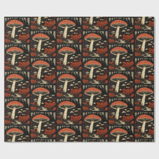 Papier Cadeau Tabourets rouges - Amanita Muscaria