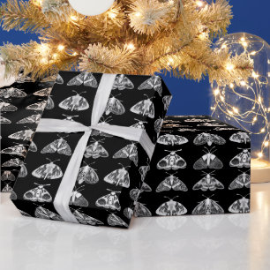 Papier Cadeau Taches en noir, blanc et gris