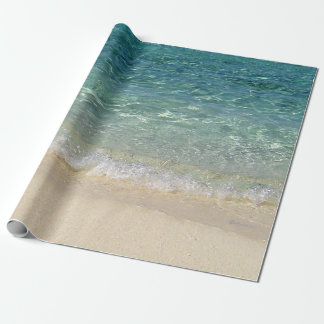 Papier Cadeau Tahiti Blue Tropical Water