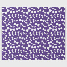 Talons hauts et nœud papillon violet sans couture 