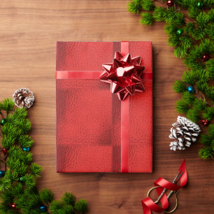 Papier Cadeau Tangarine chaude en cuir Faux