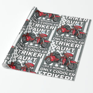 Papier Cadeau Tante de Triker de moto
