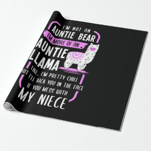 Papier Cadeau Tante Llama