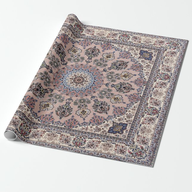 Papier Cadeau Tapis oriental d'antiquité persane turc tapis (Déroulé)