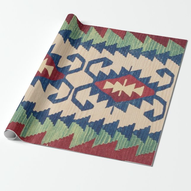 Papier Cadeau Tapis Oriental Killim (Déroulé)