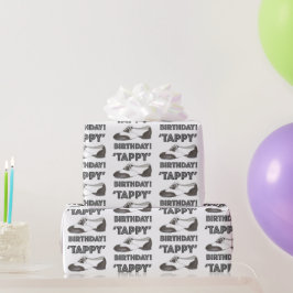 Papier Cadeau Tappy Joyeux Anniversaire Danse Professeur Tap Cha