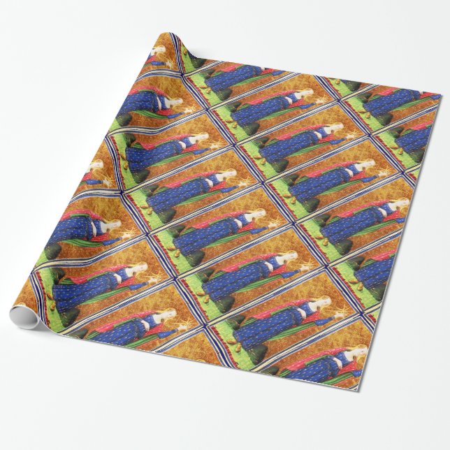 PAPIER CADEAU TAROTS DE RENAISSANCE ANTIQUE / ÉTOILES (Déroulé)